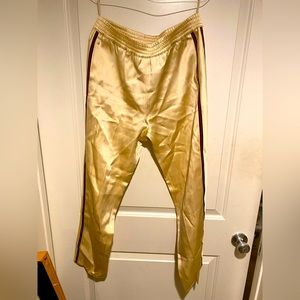 Gucci Double Stripe Satin Track Pants